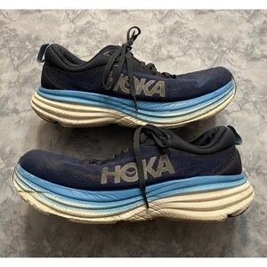 HOKA One One Men’s Blue Bondi 8 Shoes, Size Adult 10D